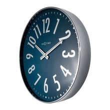 Load image into Gallery viewer, NeXtime Alchemy Wall Clock 40cm (Silver/Blue)
