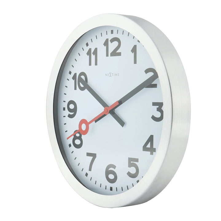 NeXtime Station Number Index Table/Wall clock 19cm (White)