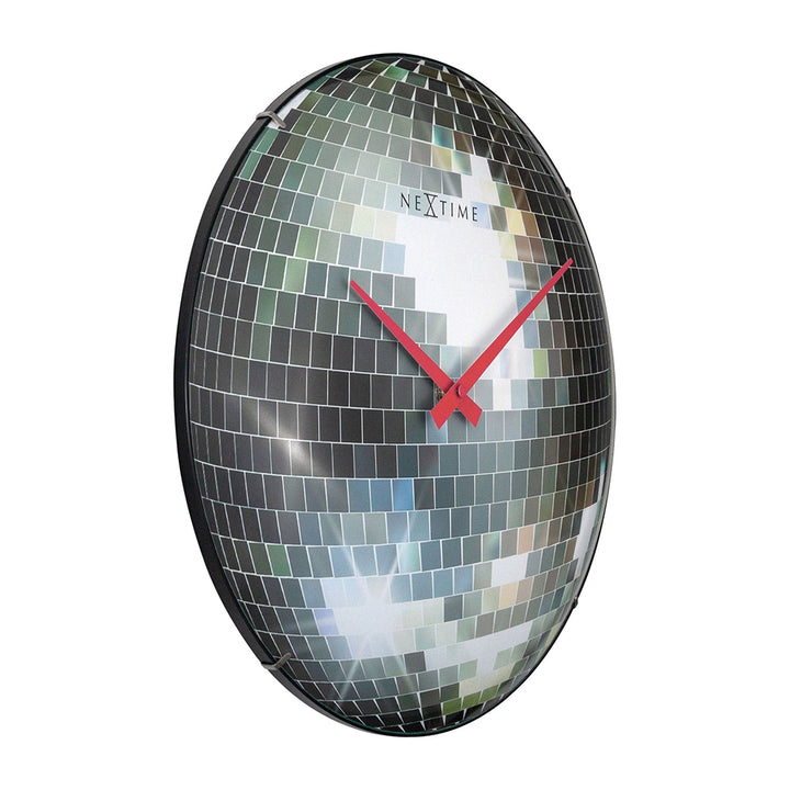 NeXtime Disco Ball Wall Clock 35cm (Silver)