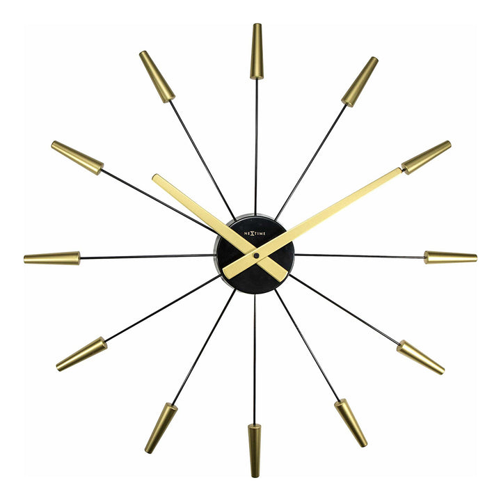 NeXtime Plug Inn Wall Clock 58cm (Gold)