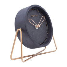 Load image into Gallery viewer, NeXtime Cross Table Table Clock 15.5x17.5cm (Black Copper)
