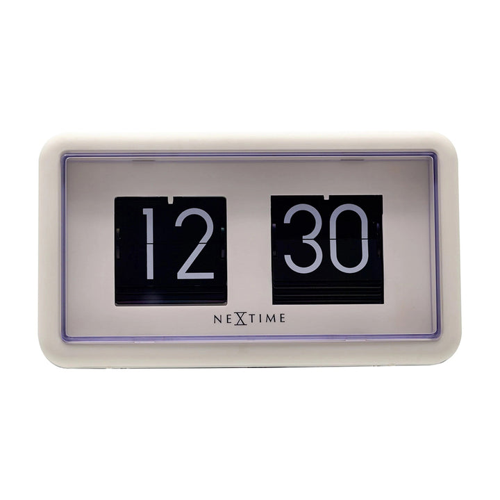 NeXtime Flip Table Clock 18x10x7cm (White/Black)