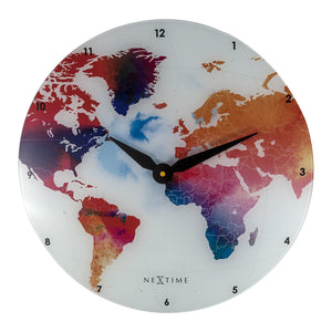 NeXtime Colourful World Wall Clock 43cm