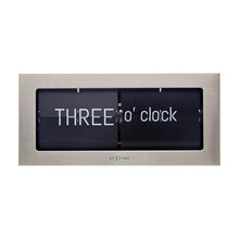 Load image into Gallery viewer, NeXtime Flip Table Clock 16.7x36cm (Silver)
