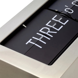 NeXtime Flip Table Clock 16.7x36cm (Silver)