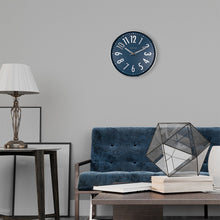 Load image into Gallery viewer, NeXtime Alchemy Wall Clock 40cm (Silver/Blue)
