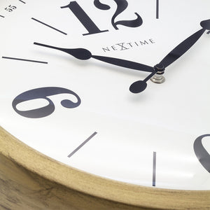 NeXtime Classic Wall Clock 39cm (Gold/White)