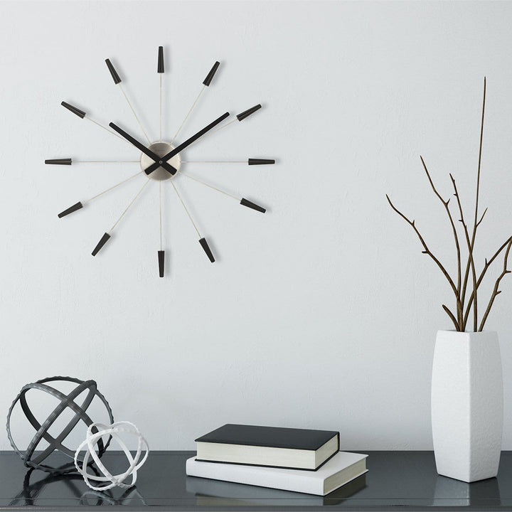 NeXtime Plug Inn Wall Clock 58cm (Black)