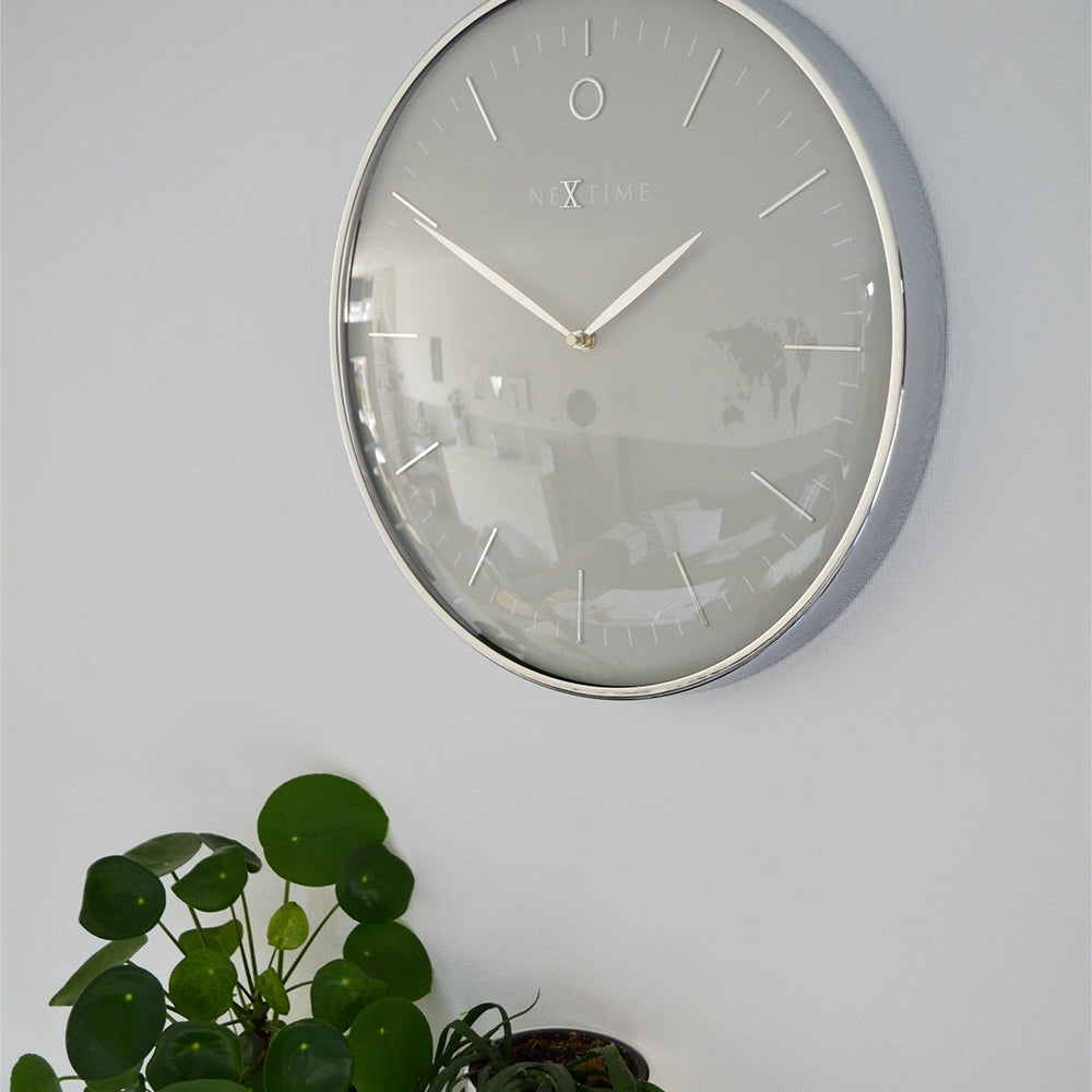 Jam Dinding NeXtime Glamour 40cm (Kelabu)