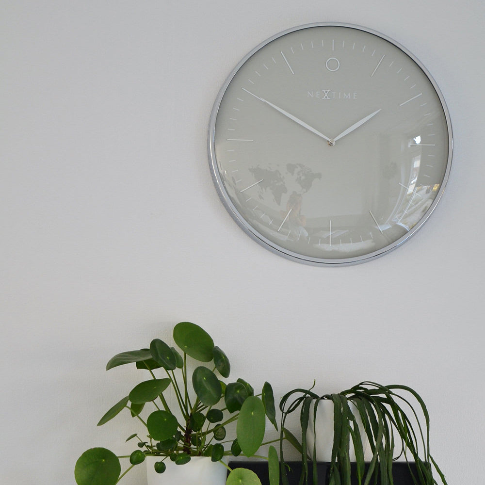 Jam Dinding NeXtime Glamour 40cm (Kelabu)