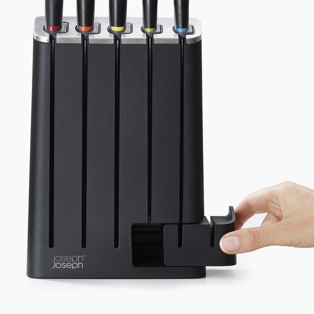 Joseph Joseph Elevate Knives Slimblock Set Pisau 5 Keping Dengan Pengasah