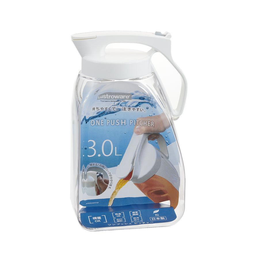 Lustroware 3.2 qt. One Push Water Pitcher