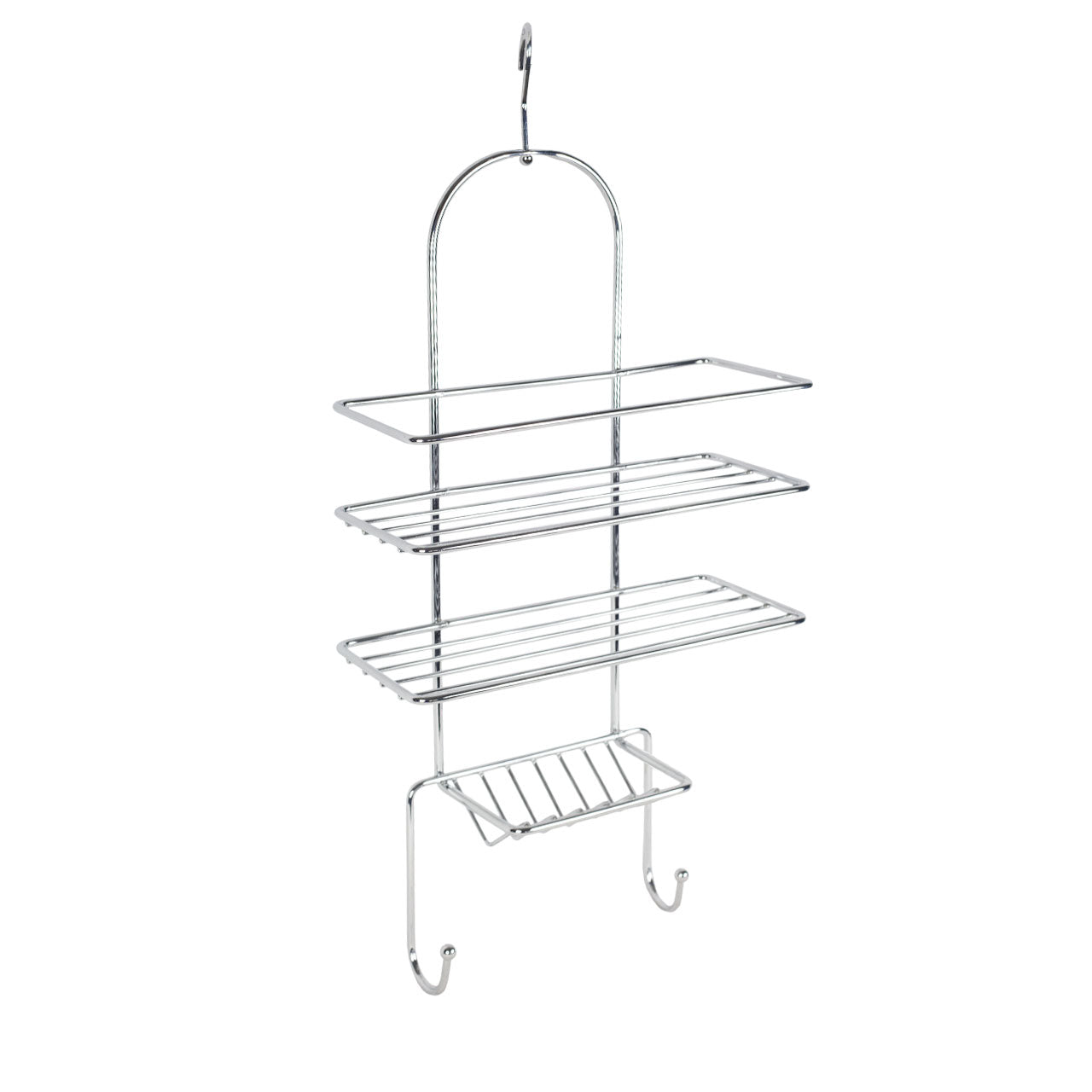 Rayen Shower Rack 3 Level Organsier In Chormium