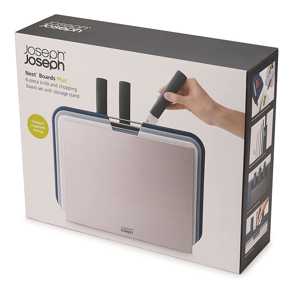 Joseph Joseph Nest Boards Plus Set Pisau & Papan Pemotong 6 Keping