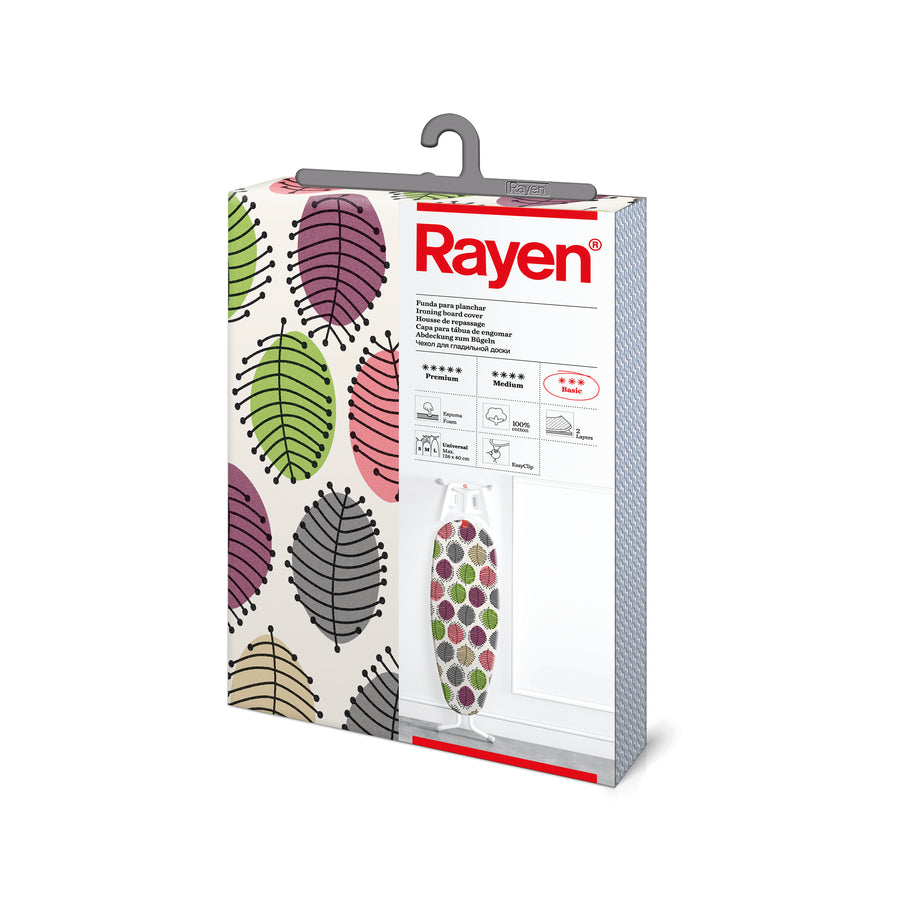 Rayen Basic 2 Layer Padding Leaf Reflect Ironing Board Cover  126 x 40cm
