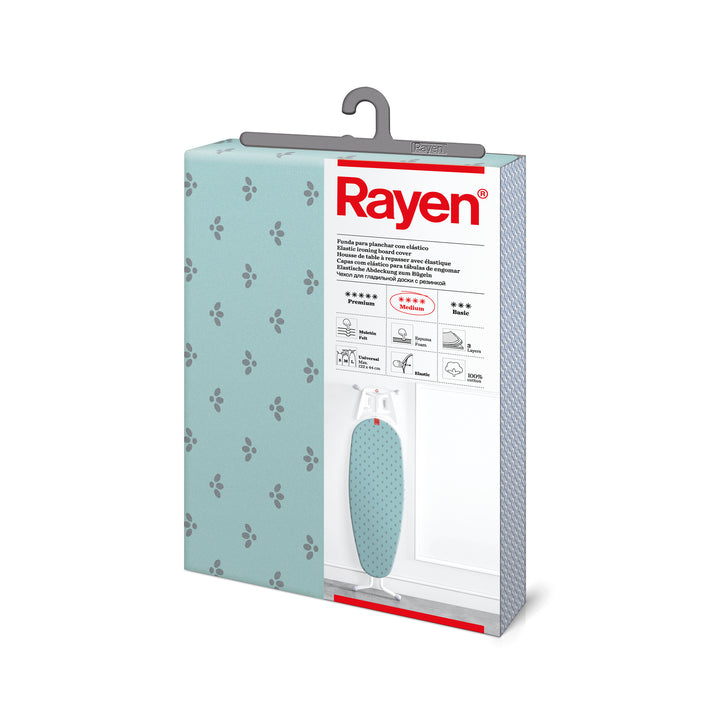 Rayen 3 Layer Padding Sky Blue Diamonds Elastic Ironing Board Cover 122x44cm