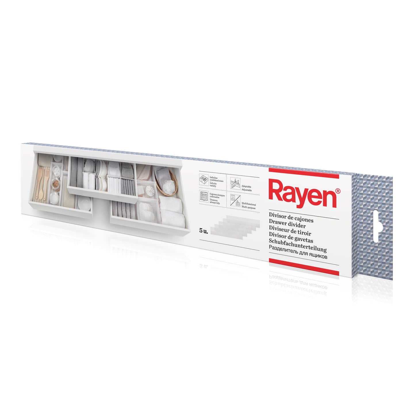 Rayen High Quality Plastic Drawer Divider Organizer