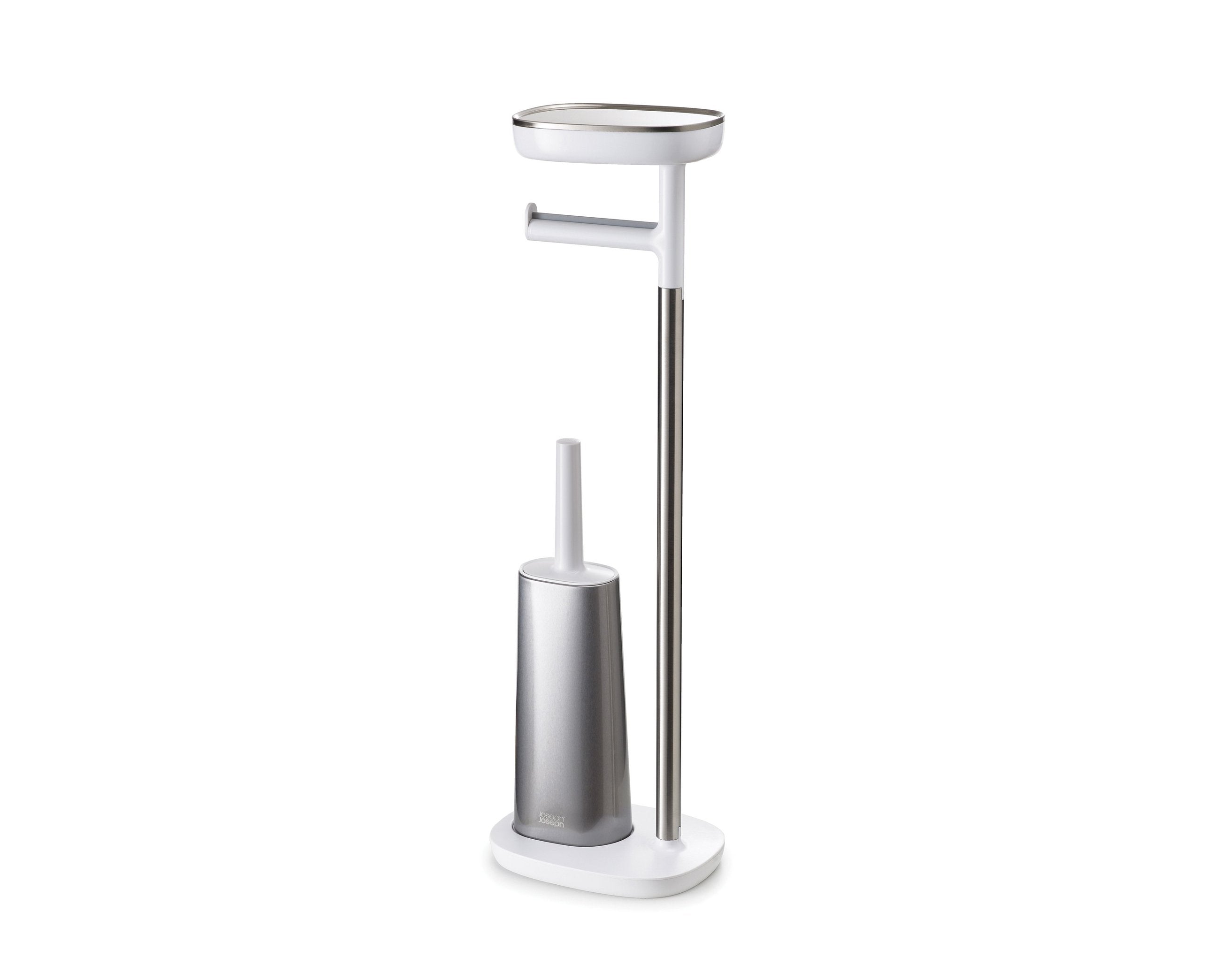Joseph Joseph EasyStore Plus Toilet Paper Holder with Flex Steel Toilet Brush