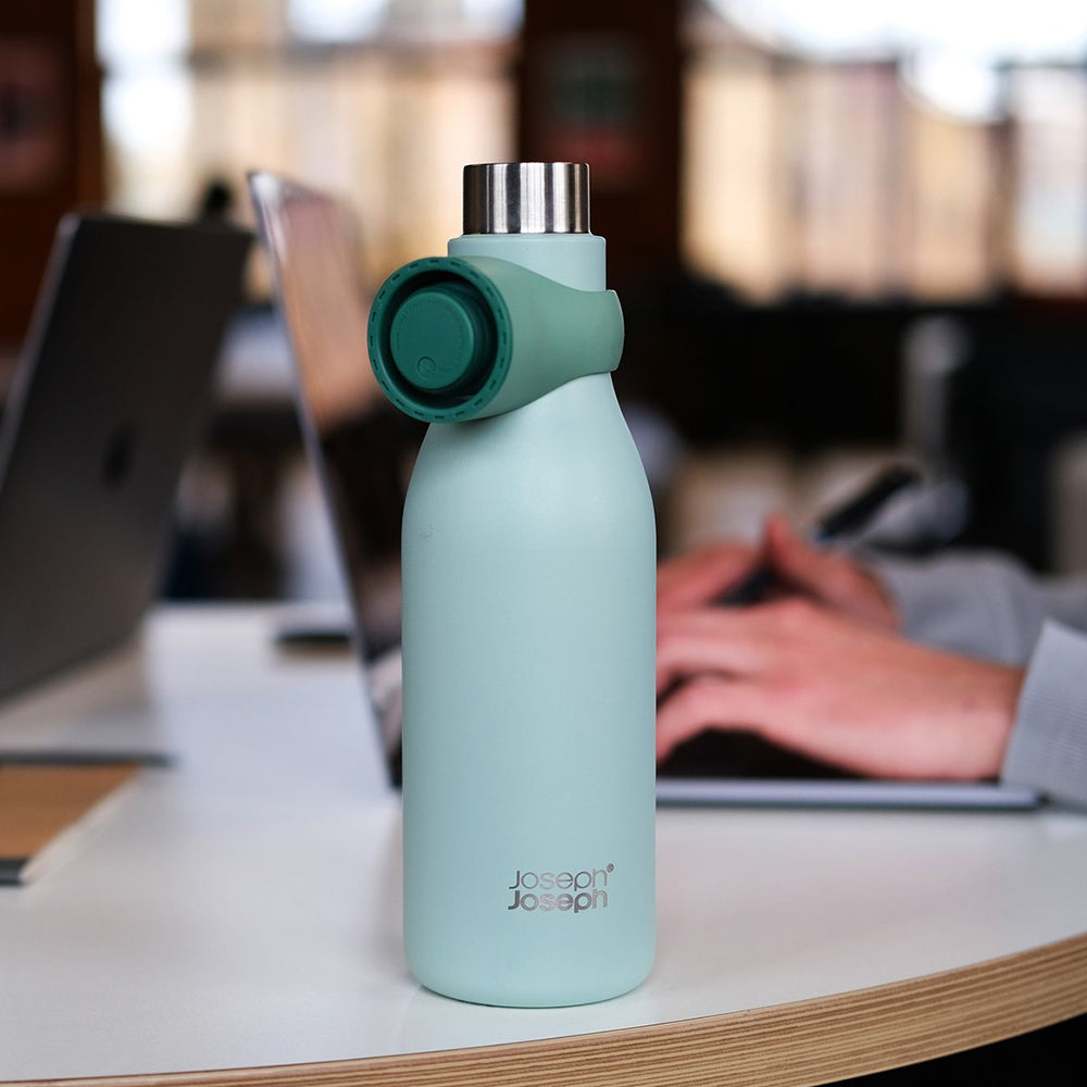 Botol Air Tertebat Vakum Keluli Tahan Karat Joseph Joseph Loop 500ml (Hijau)