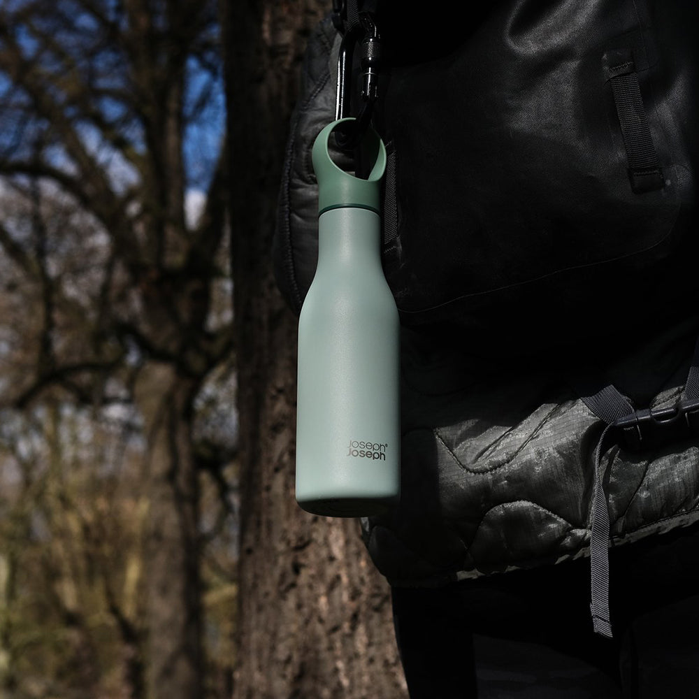 Botol Air Tertebat Vakum Keluli Tahan Karat Joseph Joseph Loop 500ml (Hijau)