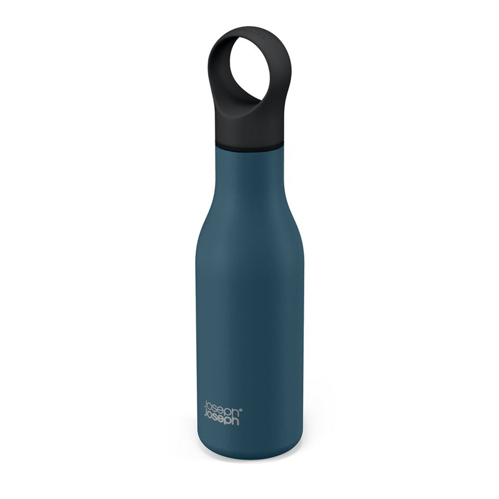 Botol Air Tertebat Vakum Keluli Tahan Karat Joseph Joseph Loop 500ml (Biru)