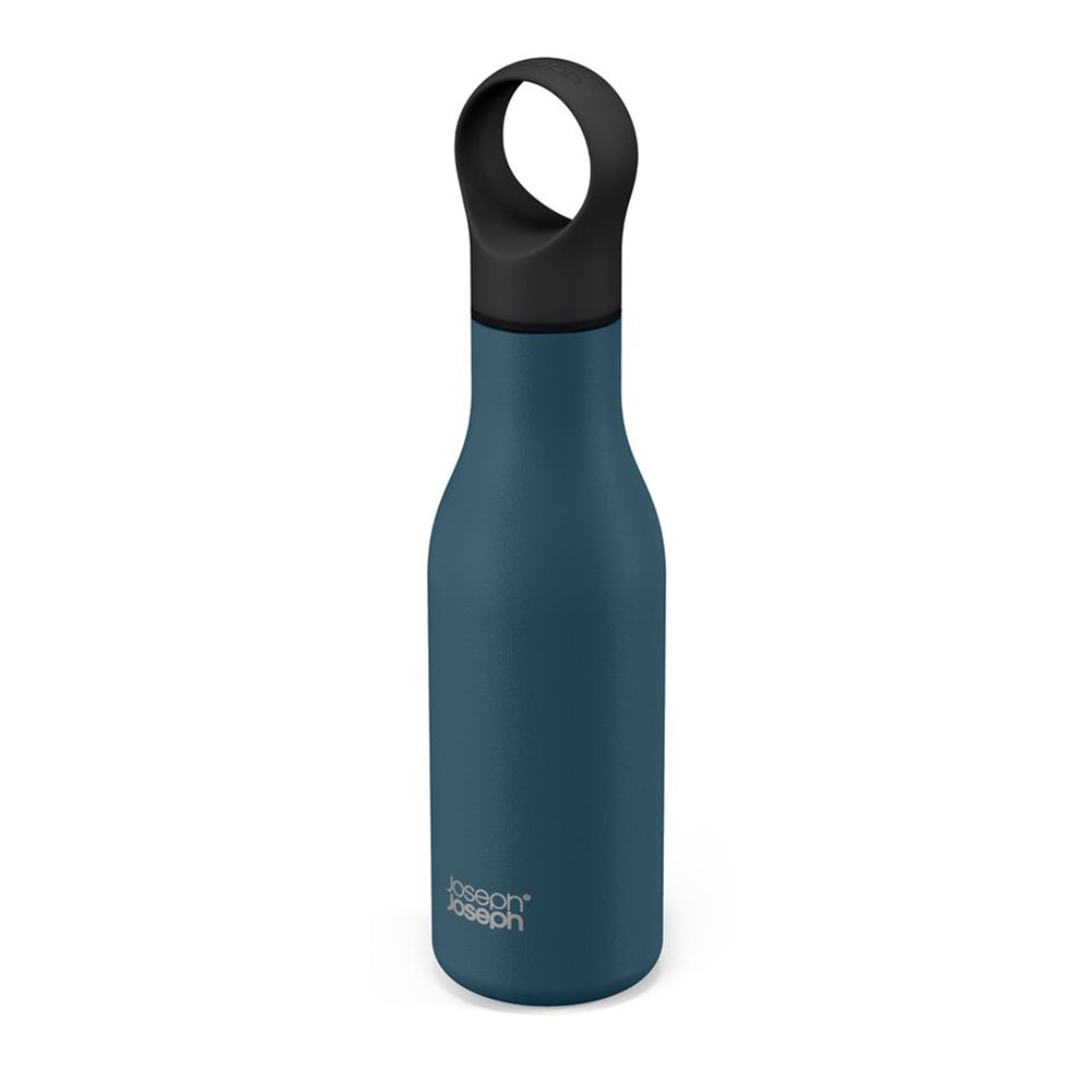 Joseph Joseph Loop™ 500ml Stainless-steel Vacuum Insulated Water Bottle (Blue)