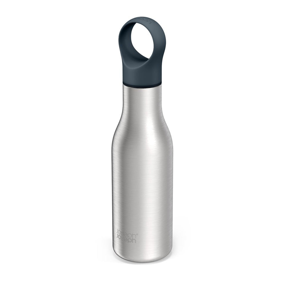 Joseph Joseph Loop 500ml Stainless-Steel Vacuum Insulated Water Bottle (Brush)