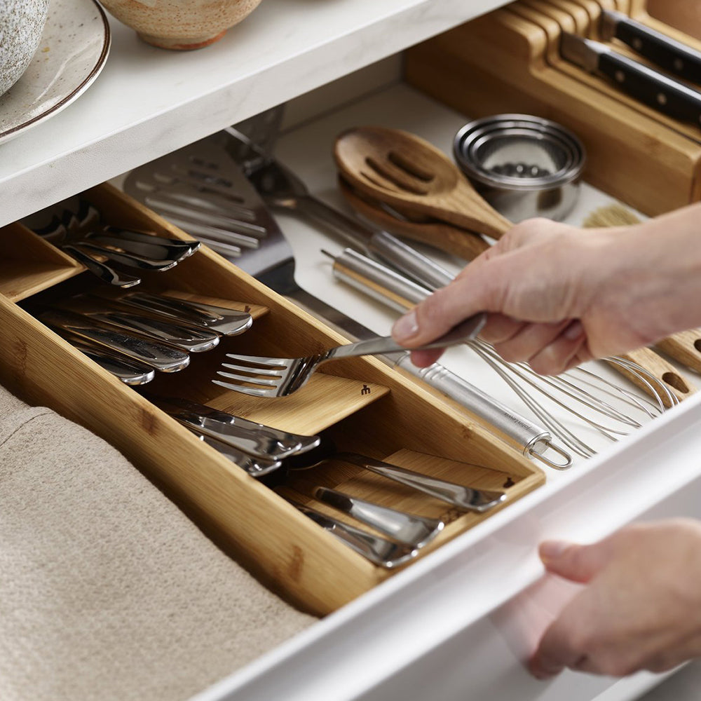 Joseph Joseph Drawerstore Bamboo Compact Cutlery Organizer