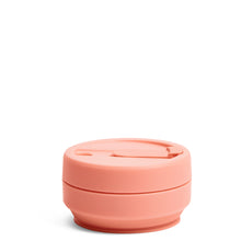 Load image into Gallery viewer, Stojo Biggie Collapsible cup 16oz Apricot Collapsed
