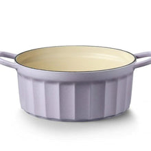 Load image into Gallery viewer, BUYDEEM Enameled Cast Iron Dutch Oven 22cm, Purple
