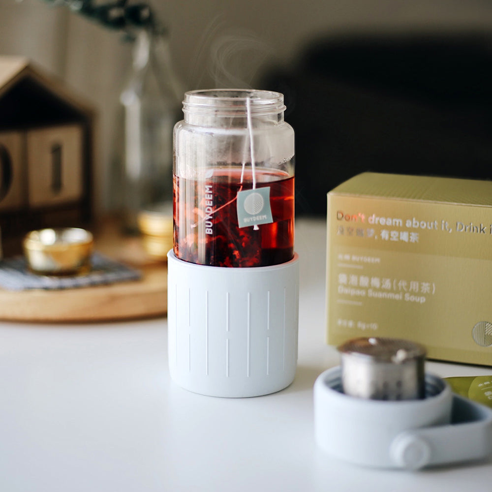 Buydeem Portable Glass Tea Bottle