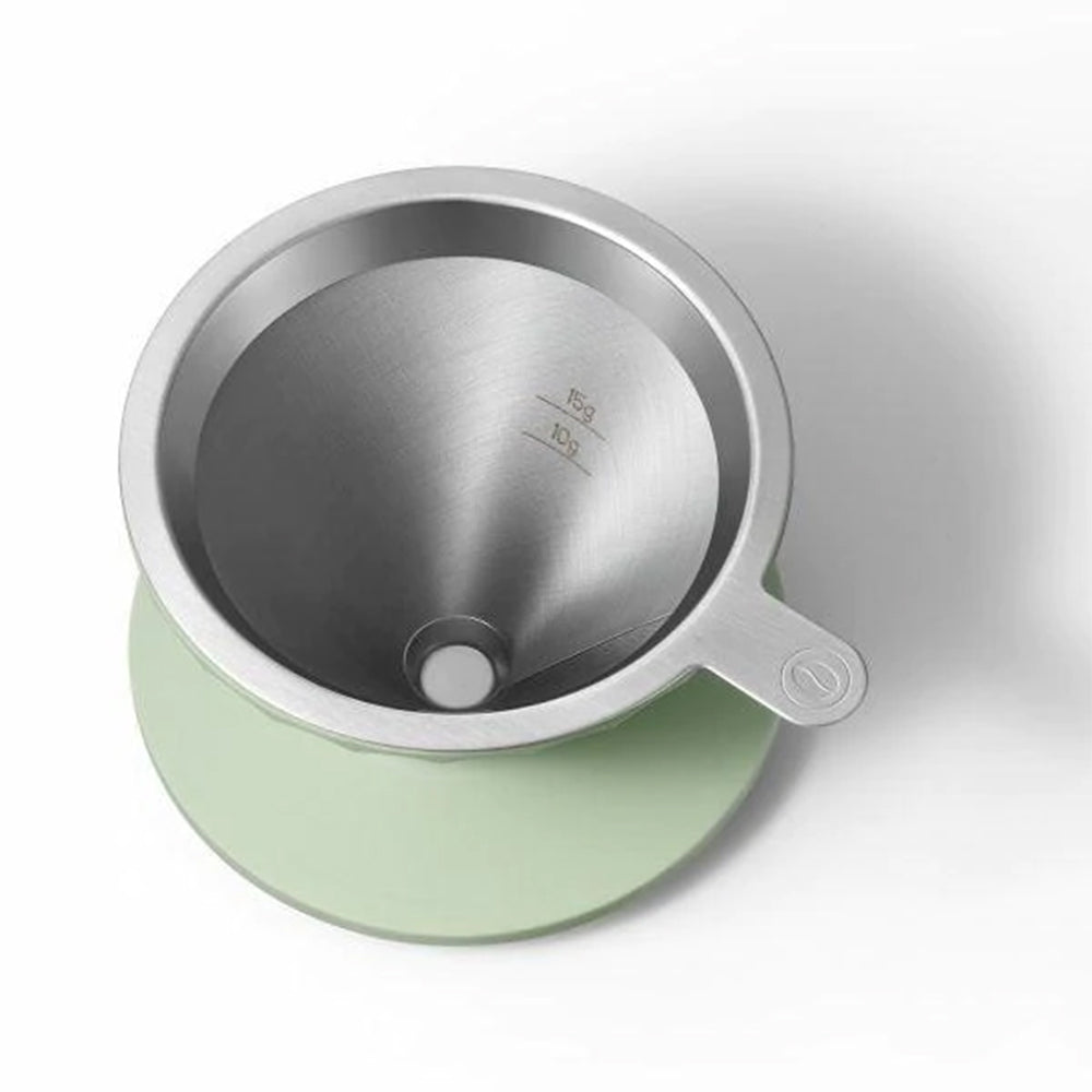 BUYDEEM Coffee Dripper Set, Nyaman Kehijauan 