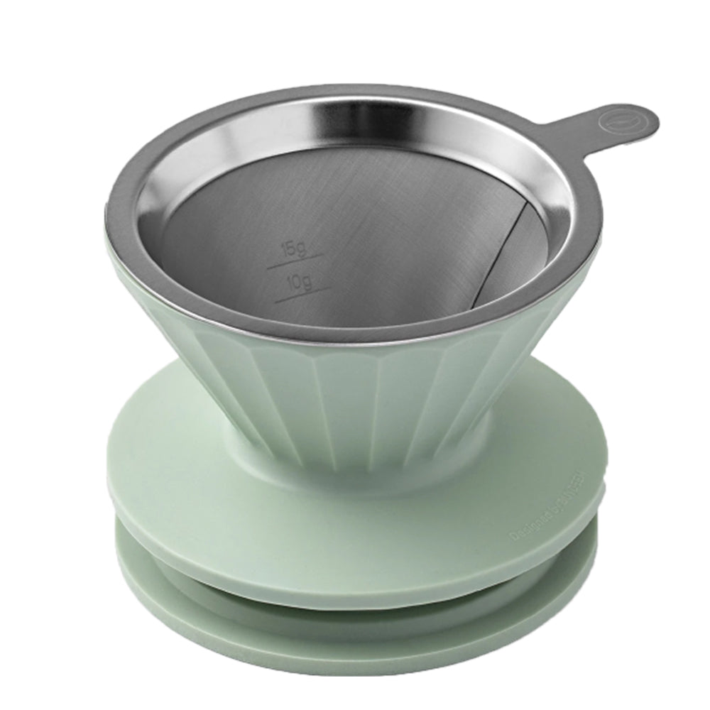 BUYDEEM Coffee Dripper Set, Nyaman Kehijauan 