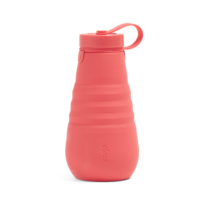Stojo Collapsible Water Bottle 20oz Coral
