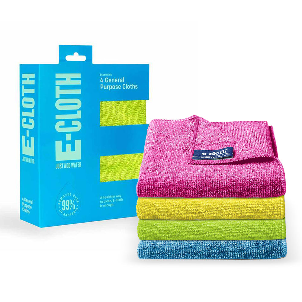 E-CLOTH Pek 4 Keping Kain Pembersih Eko Tujuan Am 