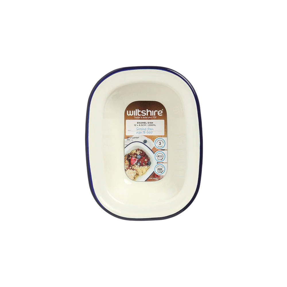 WILTSHIRE Enamel Oblong Pie Dish 200ml