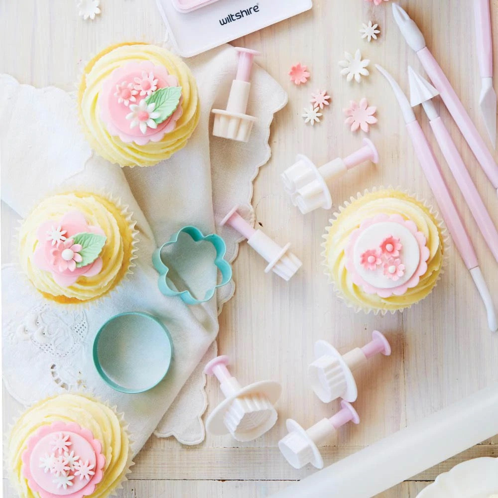 WILTSHIRE Set Pemotong & Penolak Daun Fondant 3pc