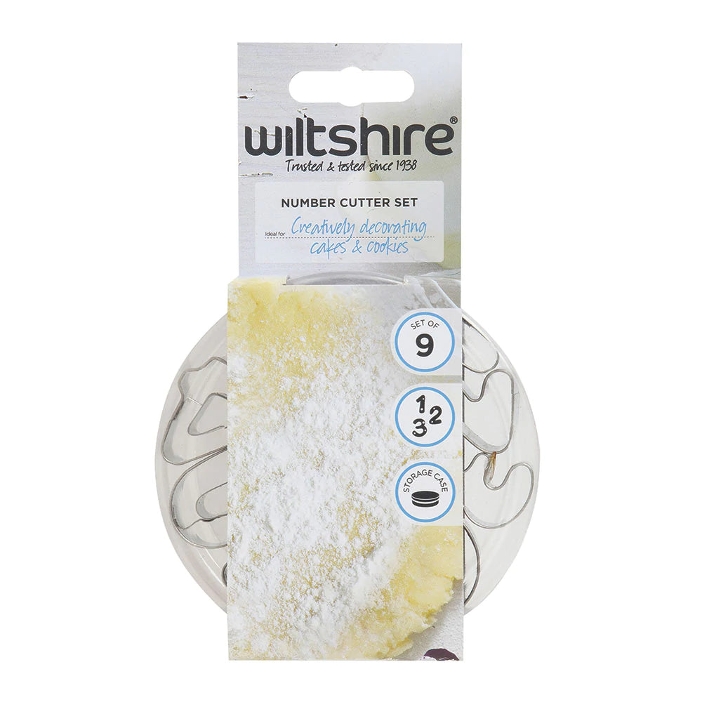 WILTSHIRE Numbers Cookie Cutters Set 9pc