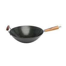 Load image into Gallery viewer, STANLEY ROGERS Non-Stick Carbon Steel Wok Acacia 35cm
