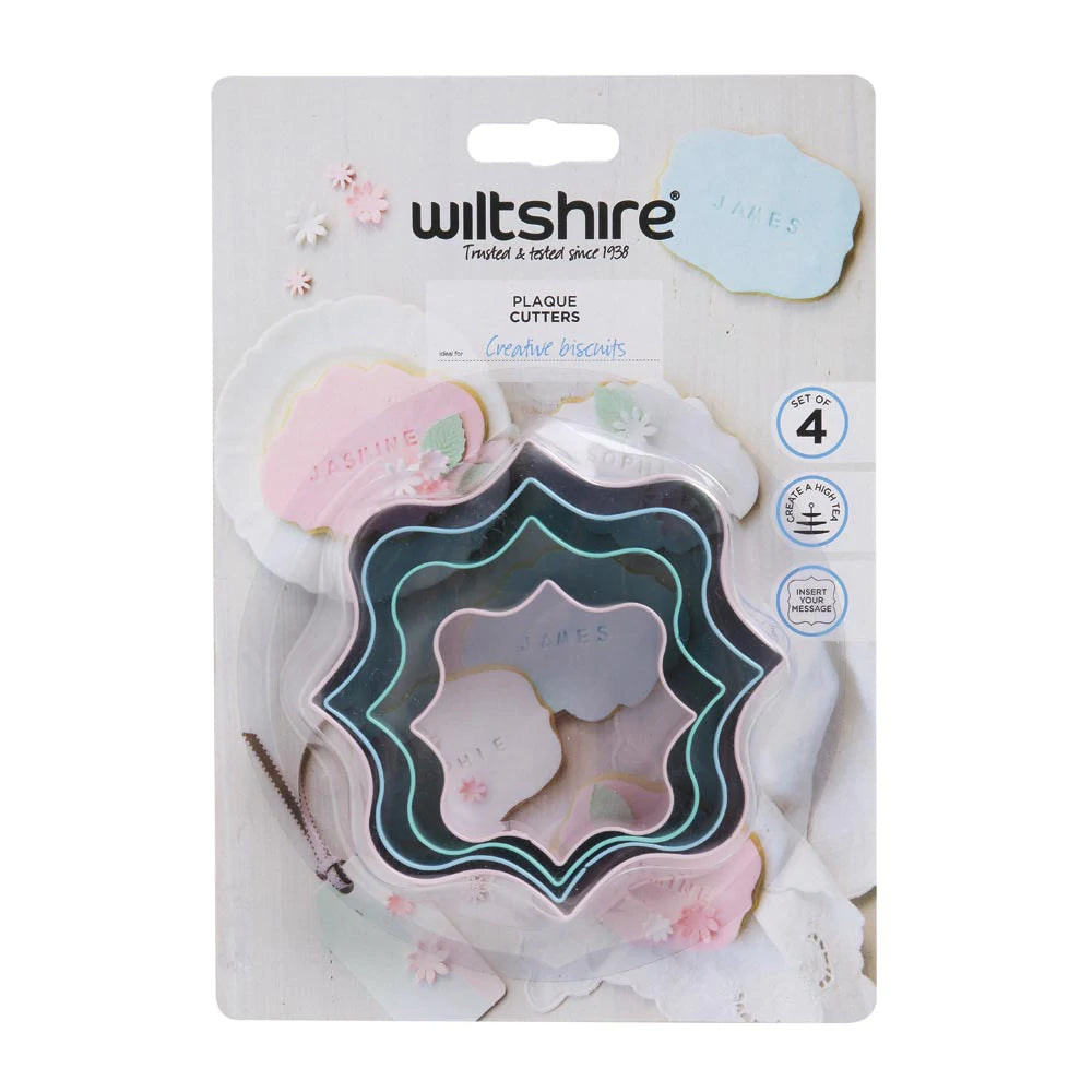 WILTSHIRE Pemotong Kuki Berbentuk Plak 4pc