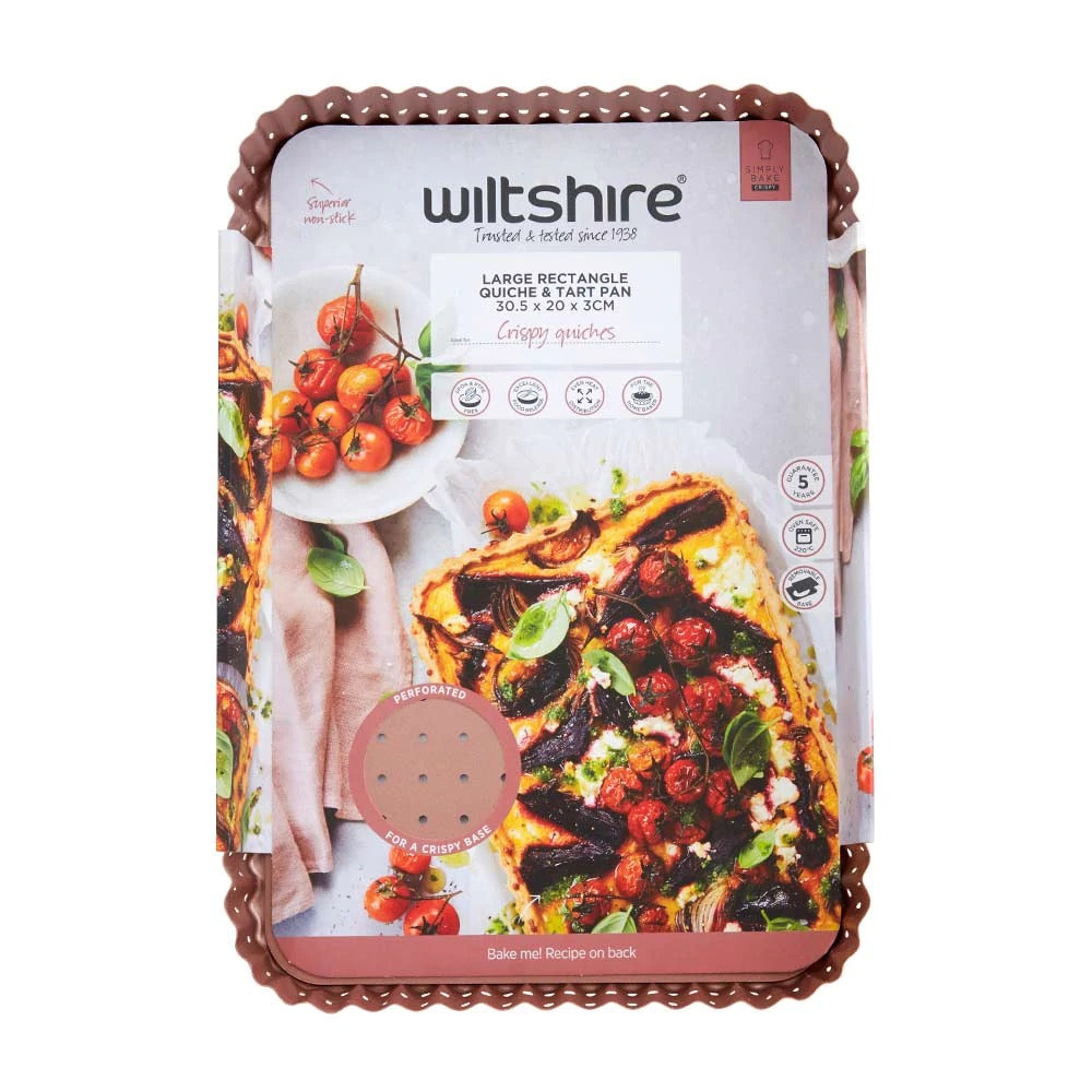 WILTSHIRE Kuali Tart Berlubang Rose Gold 30.5cm