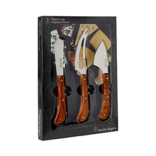 Load image into Gallery viewer, STANLEY ROGERS Pistol Grip Acacia Cheese Knife 3pc Set
