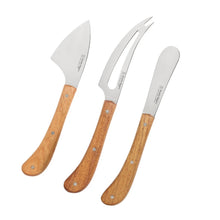 Load image into Gallery viewer, STANLEY ROGERS Pistol Grip Acacia Cheese Knife 3pc Set
