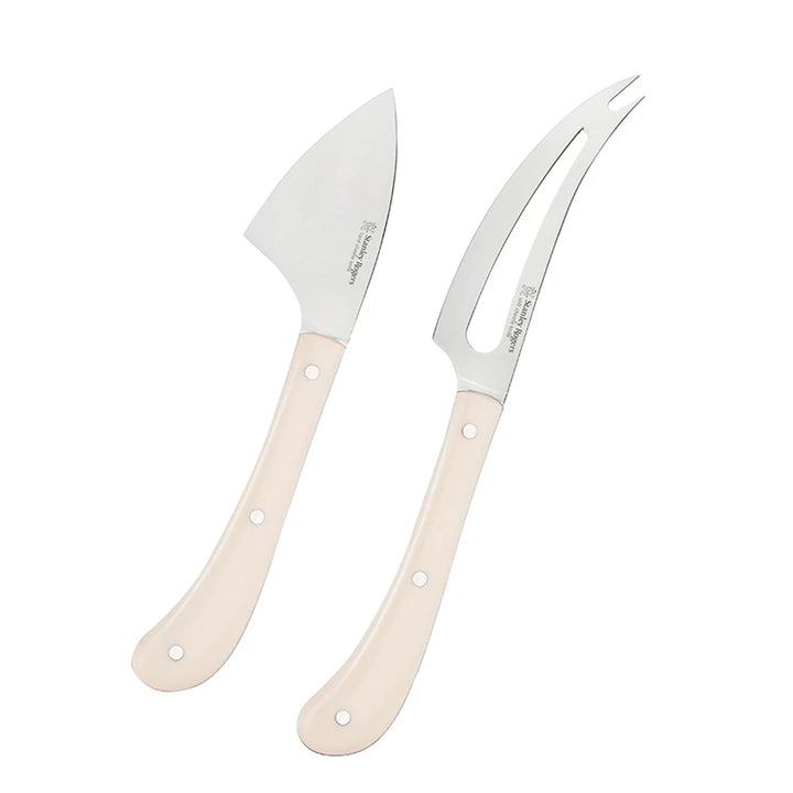 STANLEY ROGERS Pistol Grip "Cream" Cheese Knife 2pc Set