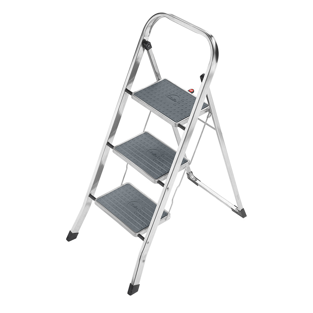 Hailo K60 Folding Ladder 3 Steps Aluminium Light Weight Step Stool