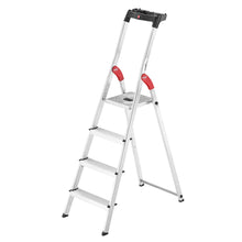 Load image into Gallery viewer, Hailo 4 step heavy duty big step ladder

