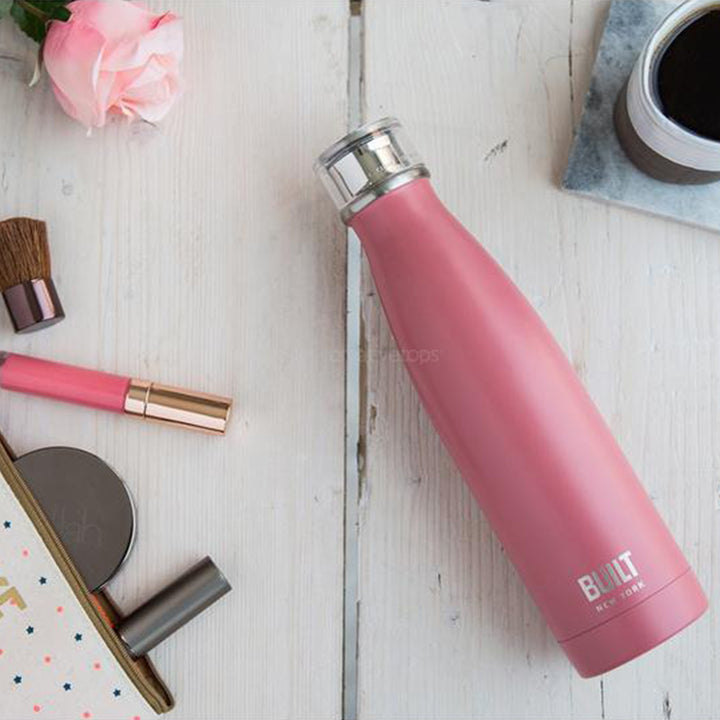 Built Perfect Seal 17oz Insulated Bottle Pink