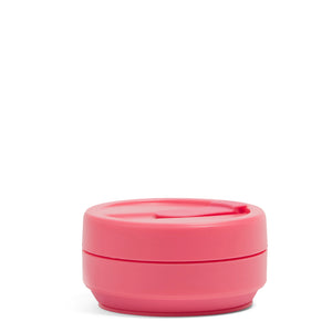 Stojo Collapsible Pocket Cup 12oz Peony Collapsed