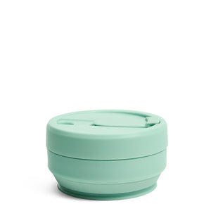 Stojo Biggie Collapsible cup 16oz Seaform Collapsed