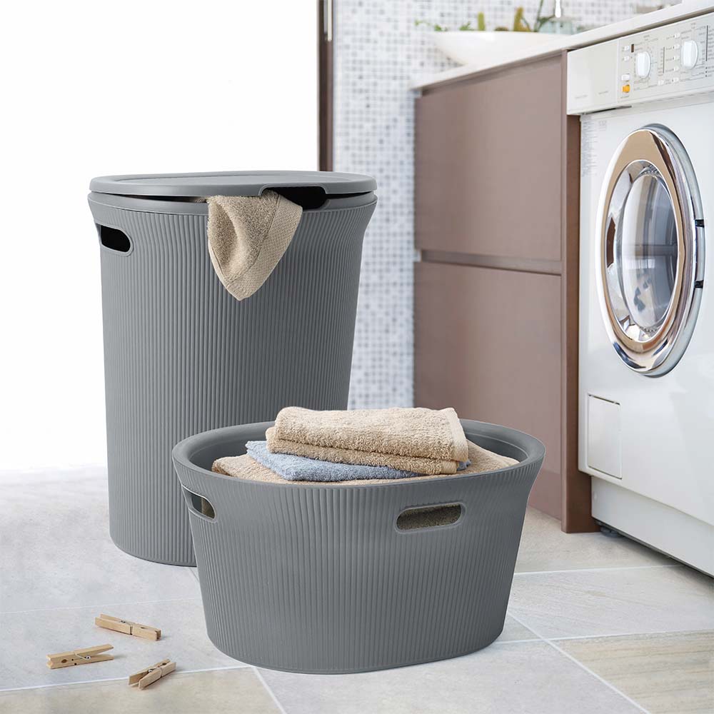 Tatay BAOBAB 40L Laundry Basket (Grey) T0100